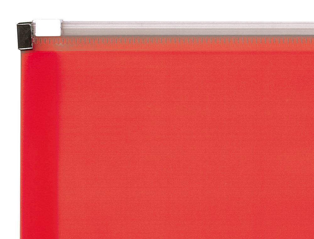 POCHETTE ENVELOPPE LIDERPAPEL POLYPROPYLENE 180 MICRONS A6 105X148MM FERMETURE ECLAIR ROUGE TRANSLUCIDE