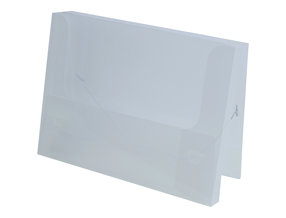BOITE CLASSEMENT LIDERPAPEL POLYPROPYLENE 750             MICRONS DOS RIGIDE 50MM A4    210X297MM COLORIS TRANSPARENT