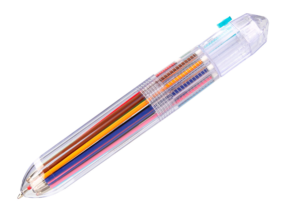 STYLO-BILLE LIDERPAPEL 10 EN 1 POINTE 1MM TRAIT 0.7MM      RETRACTABLE