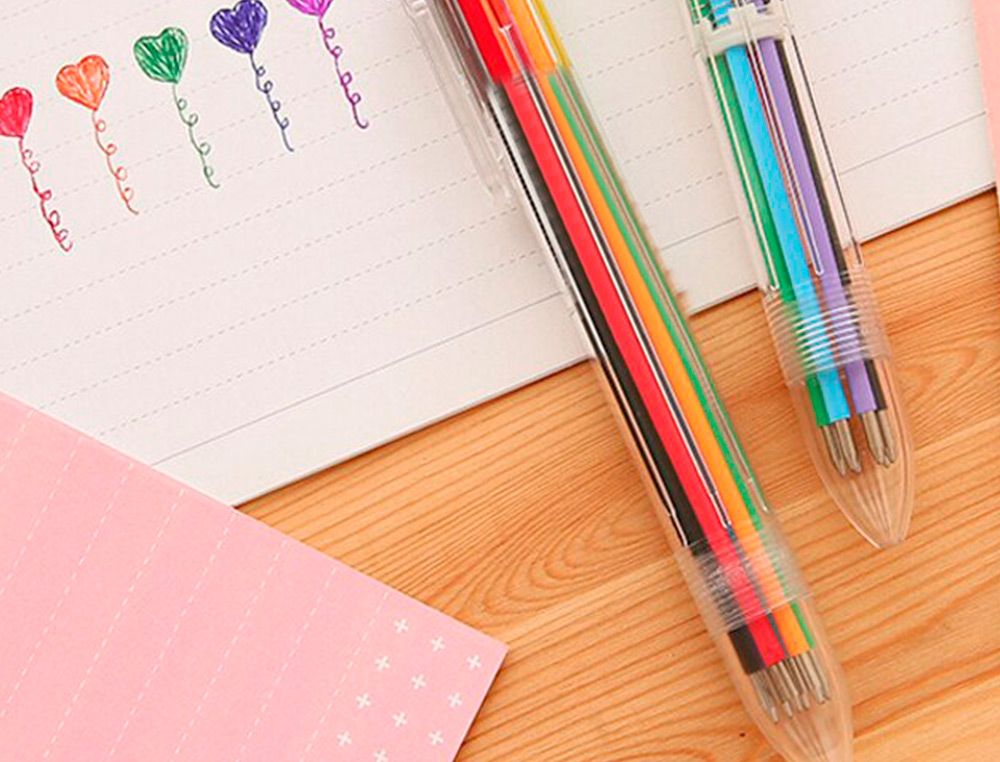 STYLO-BILLE LIDERPAPEL 10 EN 1 POINTE 1MM TRAIT 0.7MM      RETRACTABLE