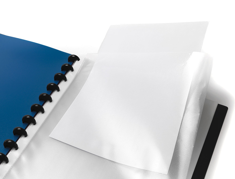 PROTEGE-DOCUMENTS LIDERPAPEL PERSONNALISABLE KANGOUROU 40 POCHETTES AMOVIBLES 5 INTERCALAIRES A4 TRANSPARENT
