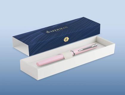 STYLO-PLUME WATERMAN ALLURE PASTEL PLUME FINE COFFRET     CADEAU ROSE PASTEL