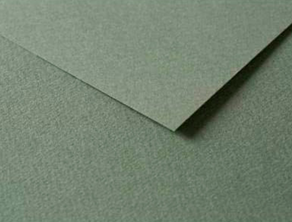 PAPIER DESSIN CLAIREFONTAINE A GRAIN 160G 1 SURFACE        GRAINEE 1 LISSE 50X65CM       PAQUET 25F COLORIS VERT OCEAN