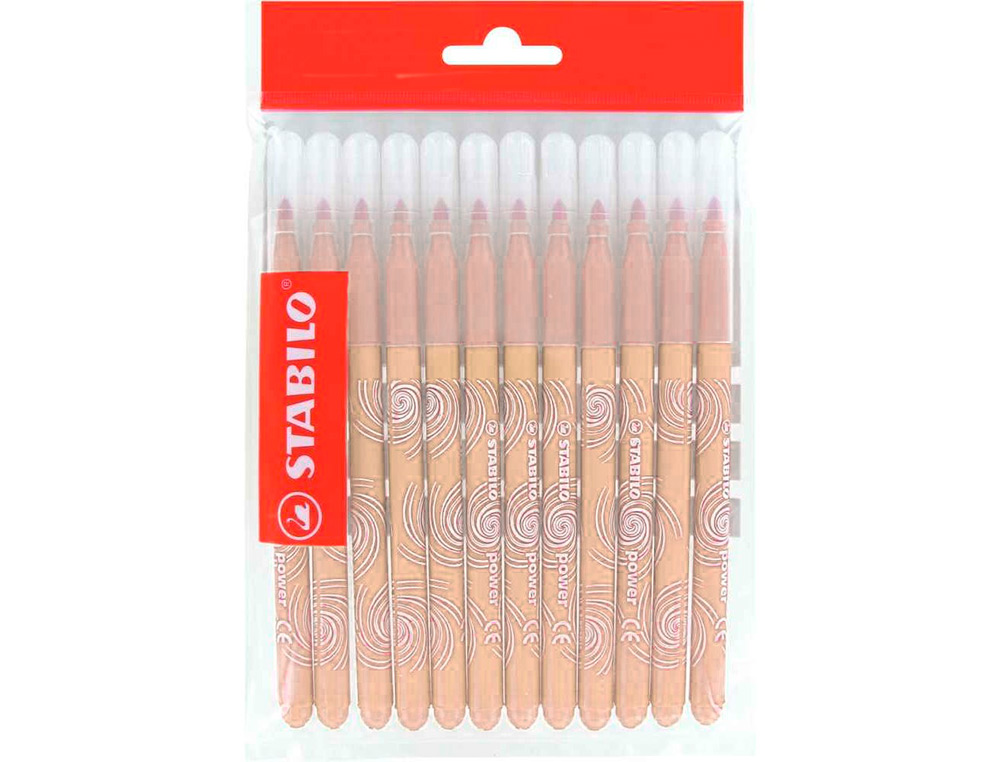 RECHARGE SCHOOLPACK FEUTRE DE COLORIAGE STABILO TRIO A-Z ENCRE LAVABLE POINTE MOYENNE 12 UNITES ROSE CHAIR