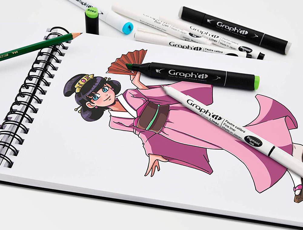 TRACE-MANGA GO MANGA 2 POCHOIRS SILHOUETTE A TRACER TENUE VESTIMENTAIRE ET ACCESSOIRES MODELE PRINCESSE