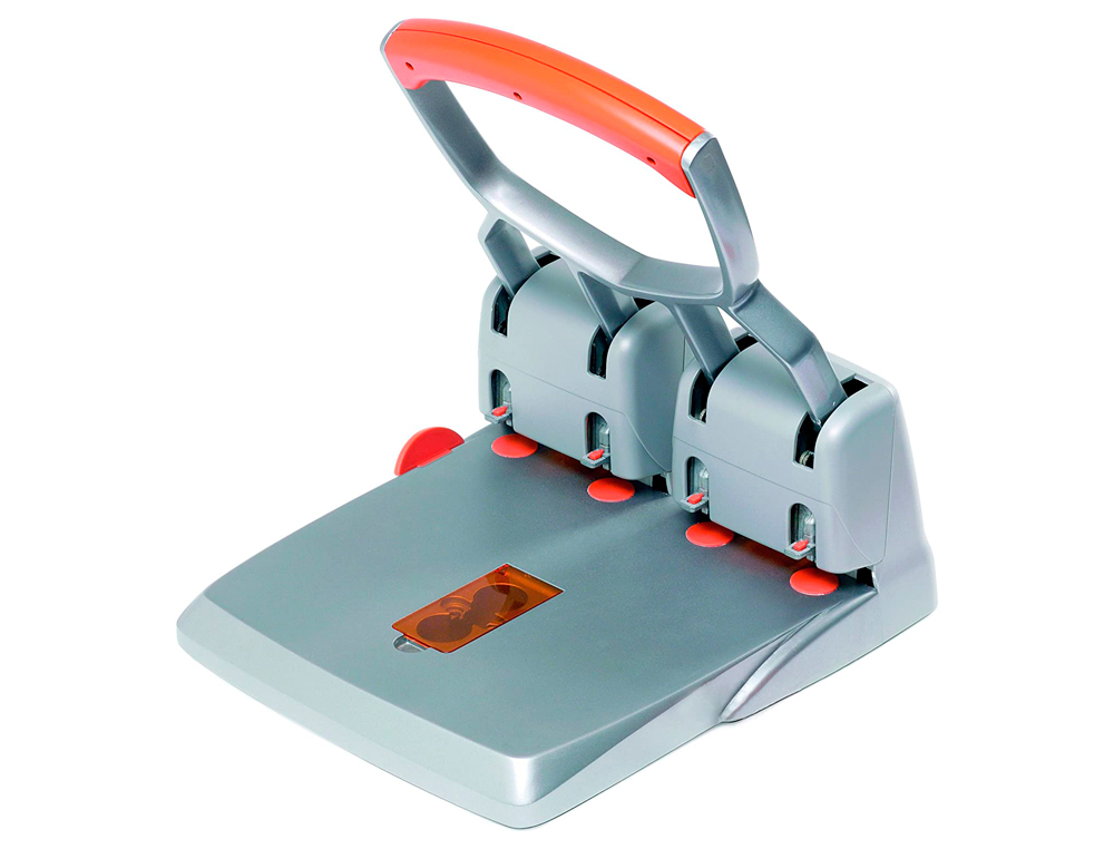 PERFORATEUR RAPID SUPRME HDC150 4 TROUS DIAMTRE 6MM CAPACIT PERFORATION 150F COLORIS ARGENT/ORANGE 320X170X360MM