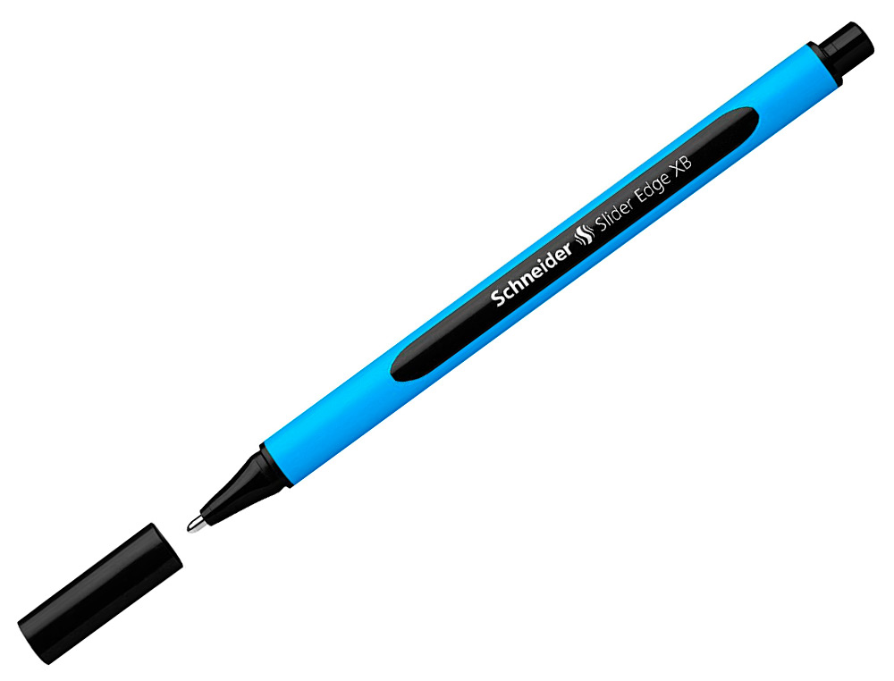 STYLO-BILLE SCHNEIDER SLIDER EDGE POINTE MOYENNE COLORIS   NOIR