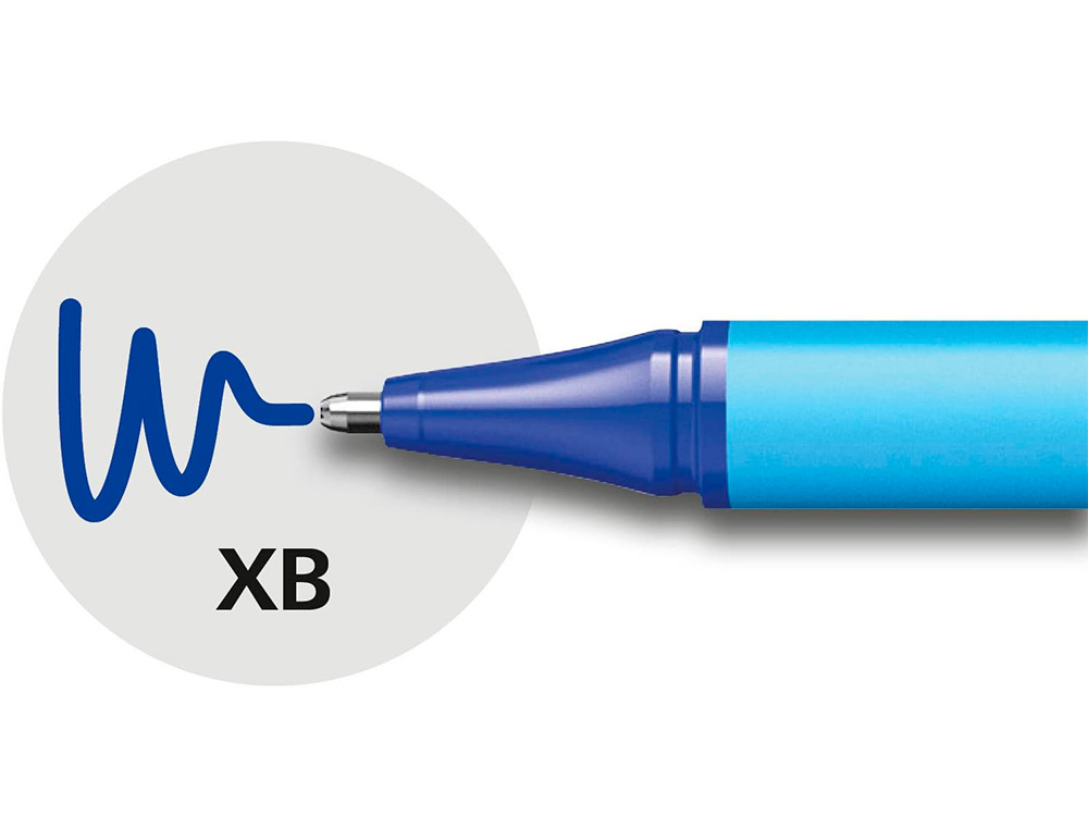STYLO-BILLE SCHNEIDER SLIDER EDGE POINTE MOYENNE COLORIS BLEU