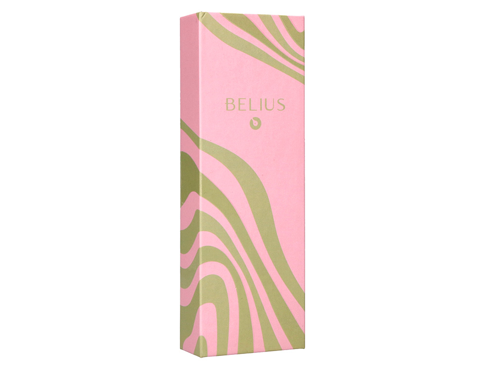 ROLLER BELIUS INK DREAMS ALUMINIUM ATTRIBUTS ARGENT ENCRE NOIRE COLORIS ROSE ONDULATIONS VERT MATCHA DANS COFFRET CADEAU