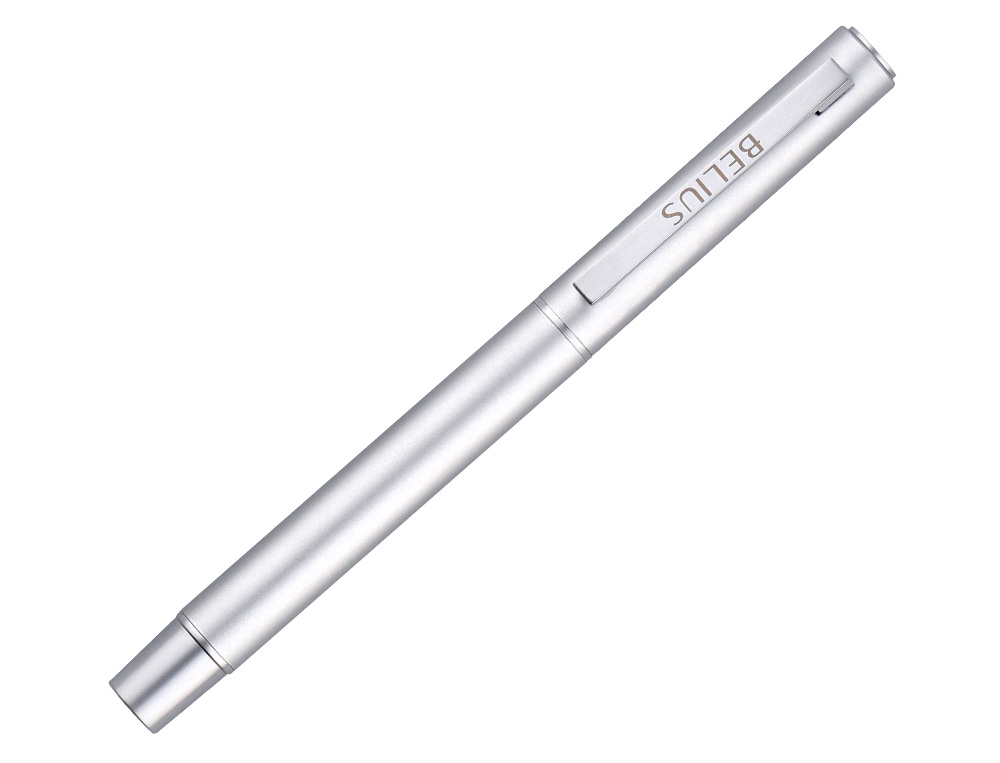 ROLLER BELIUS UNSTOPPABLE MONOCHROME ALUMINIUM ENCRE NOIRE COLORIS ARGENT DANS COFFRET CADEAU