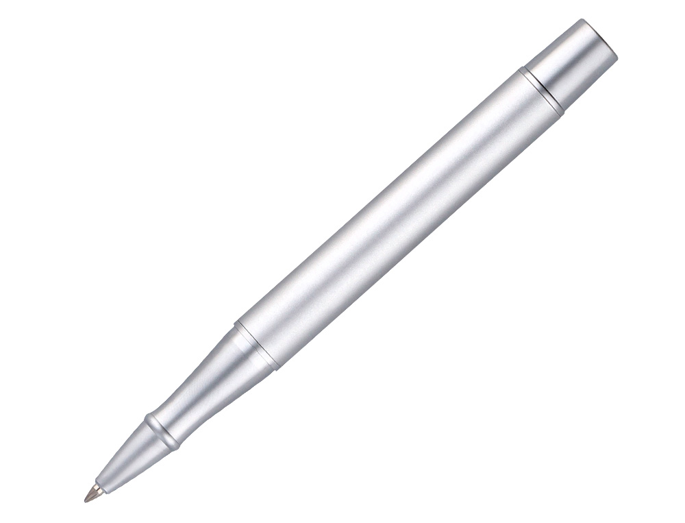 ROLLER BELIUS UNSTOPPABLE MONOCHROME ALUMINIUM ENCRE NOIRE COLORIS ARGENT DANS COFFRET CADEAU