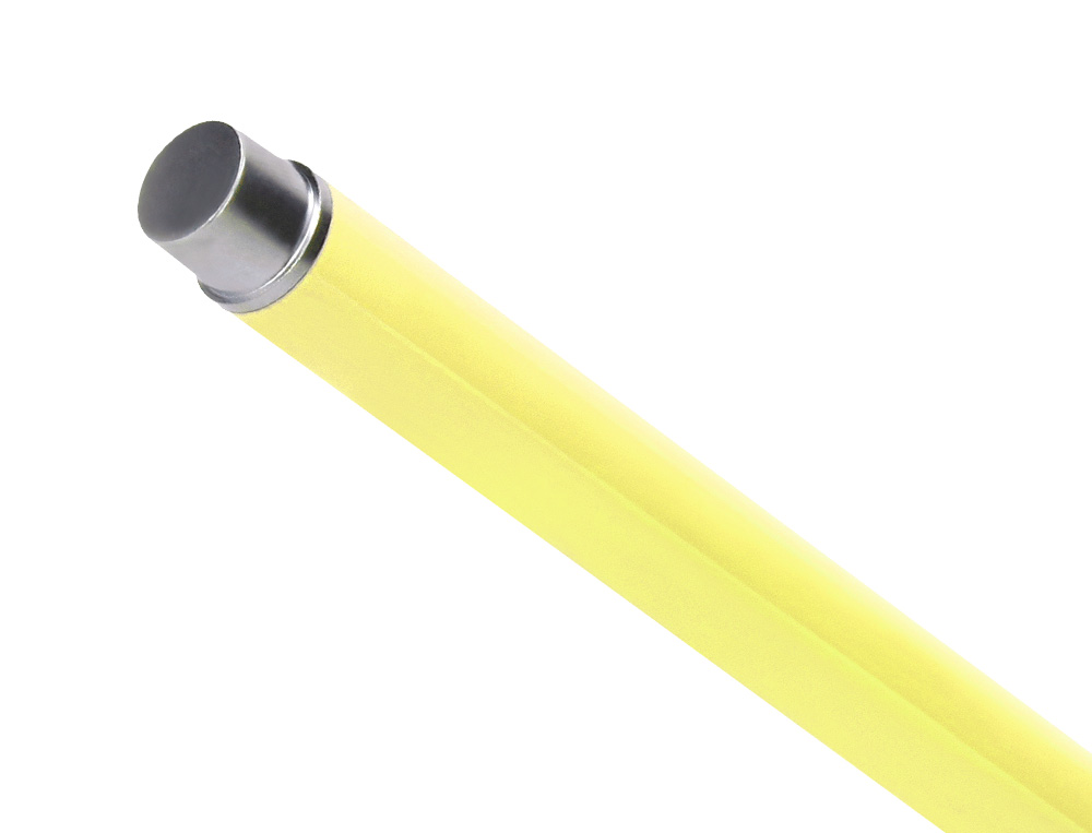 PARURE STYLO-BILLE ET ROLLER BELIUS ENDLESS SUMMER ALUMINIUM ATRIBUTS ARGENT ENCRE BLEUE COLORIS JAUNE COFFRET CADEAU