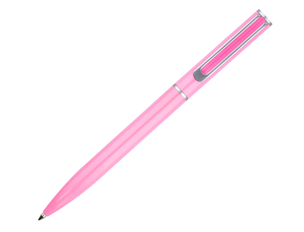 PARURE STYLO-BILLE ET ROLLER BELIUS ENDLESS SUMMER ALUMINIUM ATRIBUTS ARGENT ENCRE BLEUE COLORIS ROSE COFFRET CADEAU