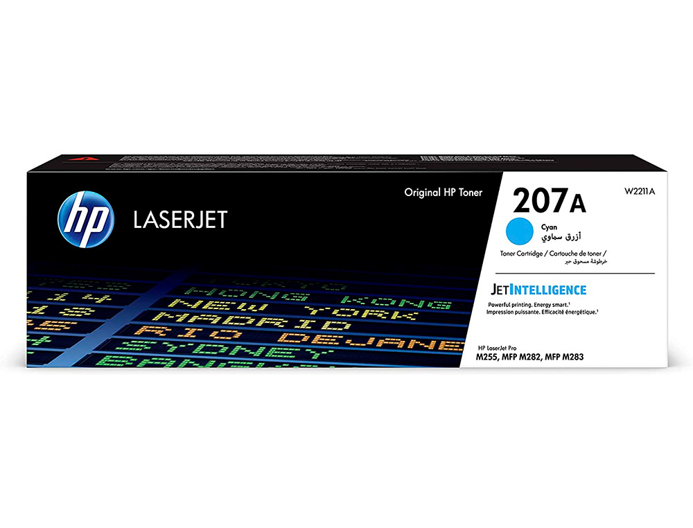 CARTOUCHE D'ENCRE HP 207A POUR HP COLOR LASERJET PRO    M255DW M255NW M282NW M283FDN  CYAN 1250P