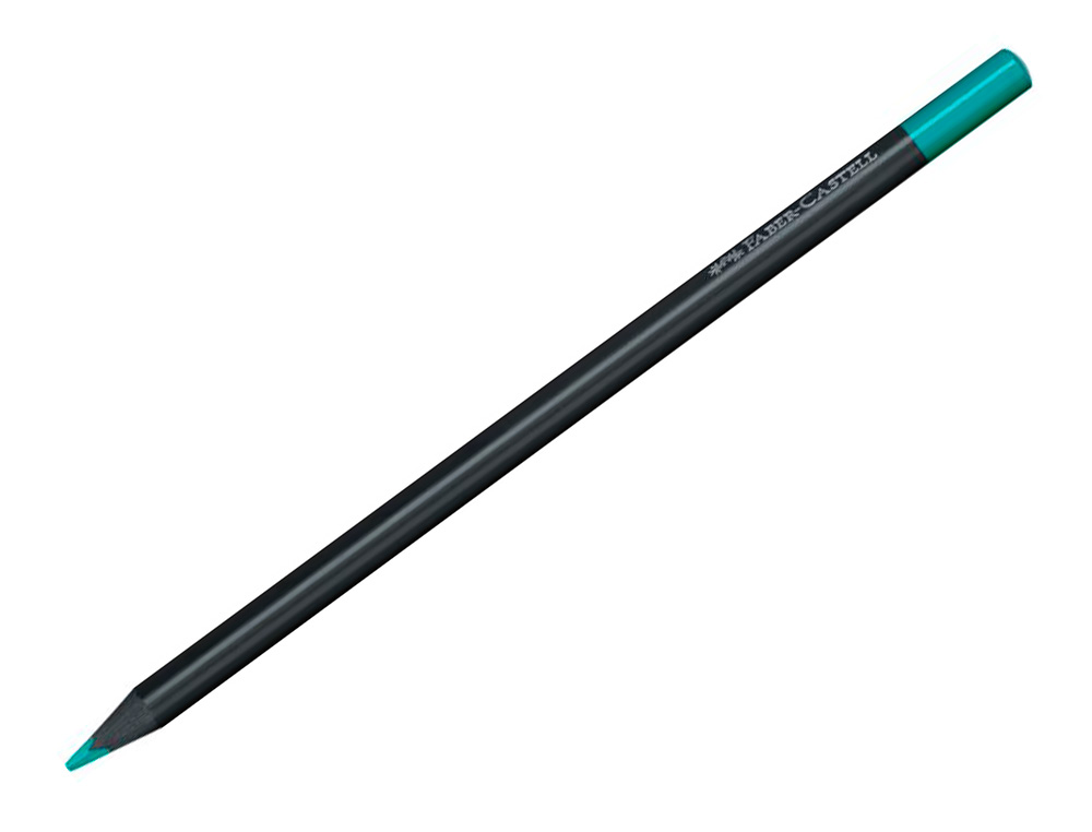 CRAYON COULEUR FABER CASTELL TRIANGULAIRE BLACK EDITION EN BOIS NOIR POCHETTE DE 24
