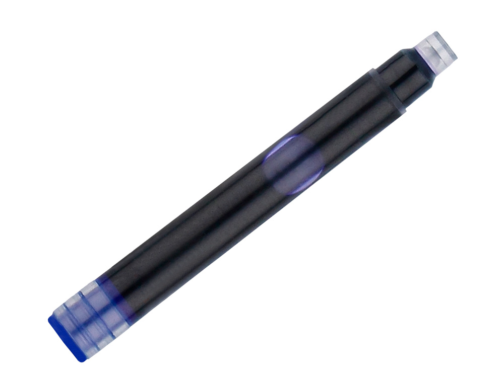 RECHARGE STYLO-PLUME BELIUS ENCRE COLORIS BLEUE BOITE 6 CARTOUCHES