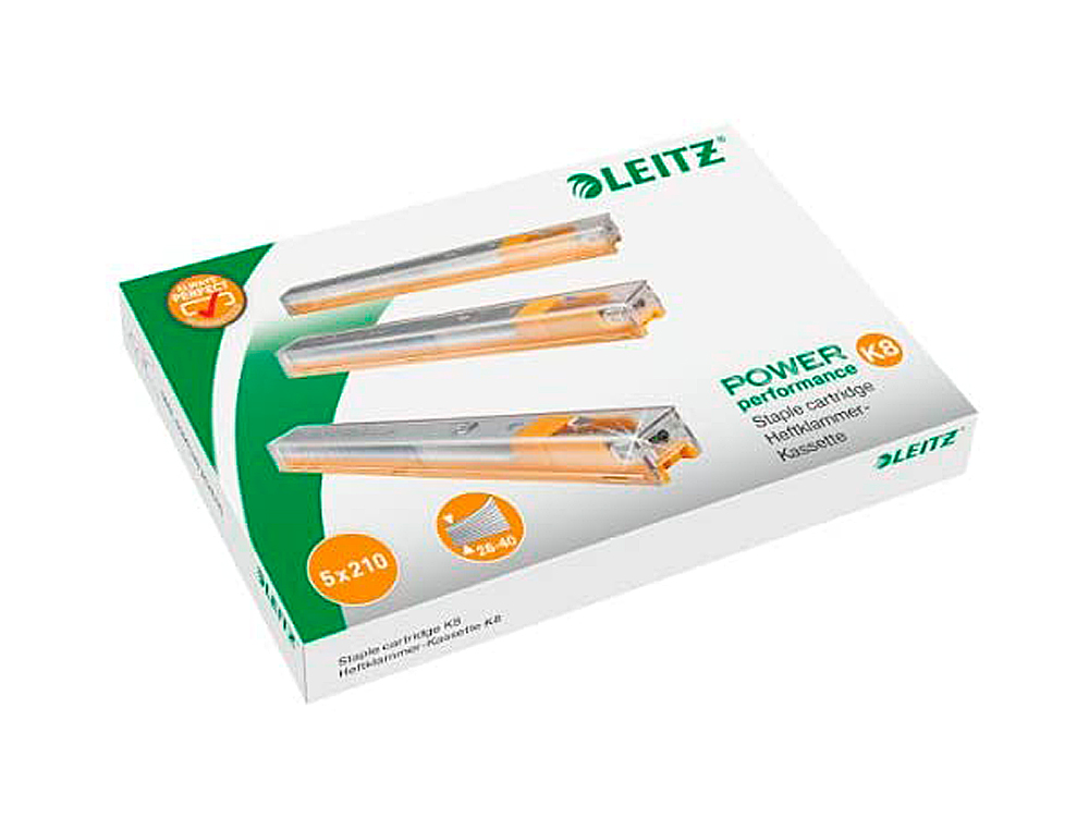 CASSETTE D'AGRAFES RAPID K8 8MM POUR AGRAFEUSE 5551 CAPACIT AGRAFAGE 45 FEUILLES 1050 UNITS BTE DE 5U