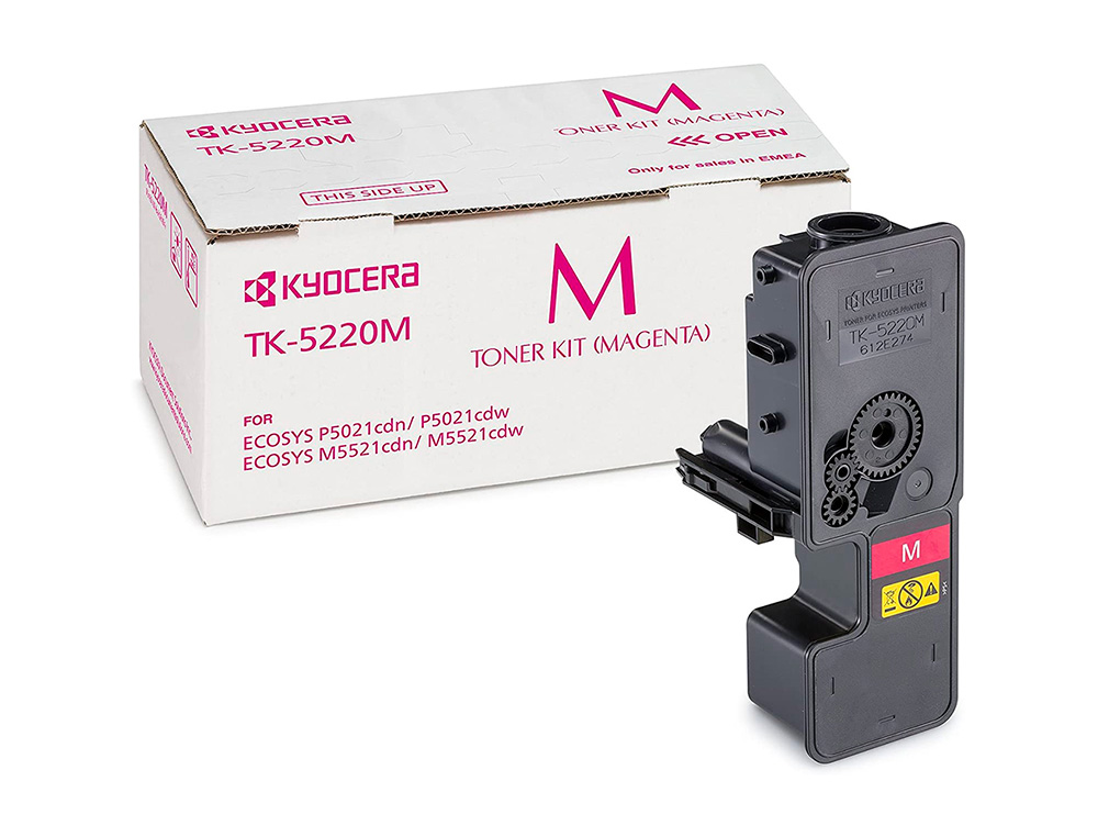 TONER KYOCERA MITA TK-5220M ECOSYS M5521CDW, ECOSYS       M5521CDN MAGENTA 1200 PAG