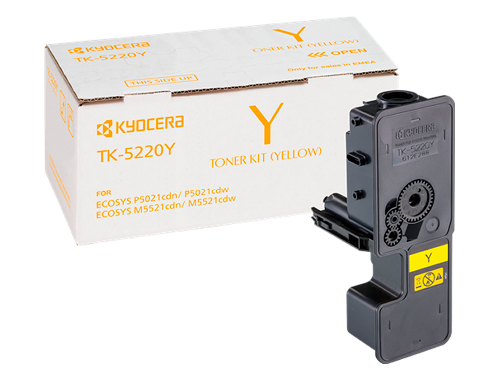 TONER KYOCERA MITA TK-5220Y JAUNE ECOSYS M5521CDW, ECOSYS M5521CDN 1200 PAG