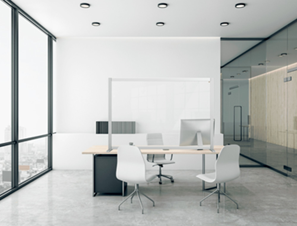 SEPARATEUR NOBO PREMIUM EN PLEXIGLAS TRANSPARENT         1400X1000X300MM