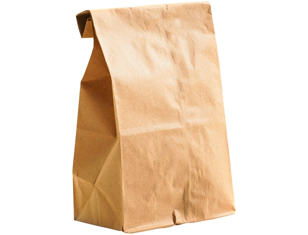SACHET ALIMENTAIRE KRAFT BRUN 70G/M2 BIODEGRADABLE          19X35X6CM LOT DE 100
