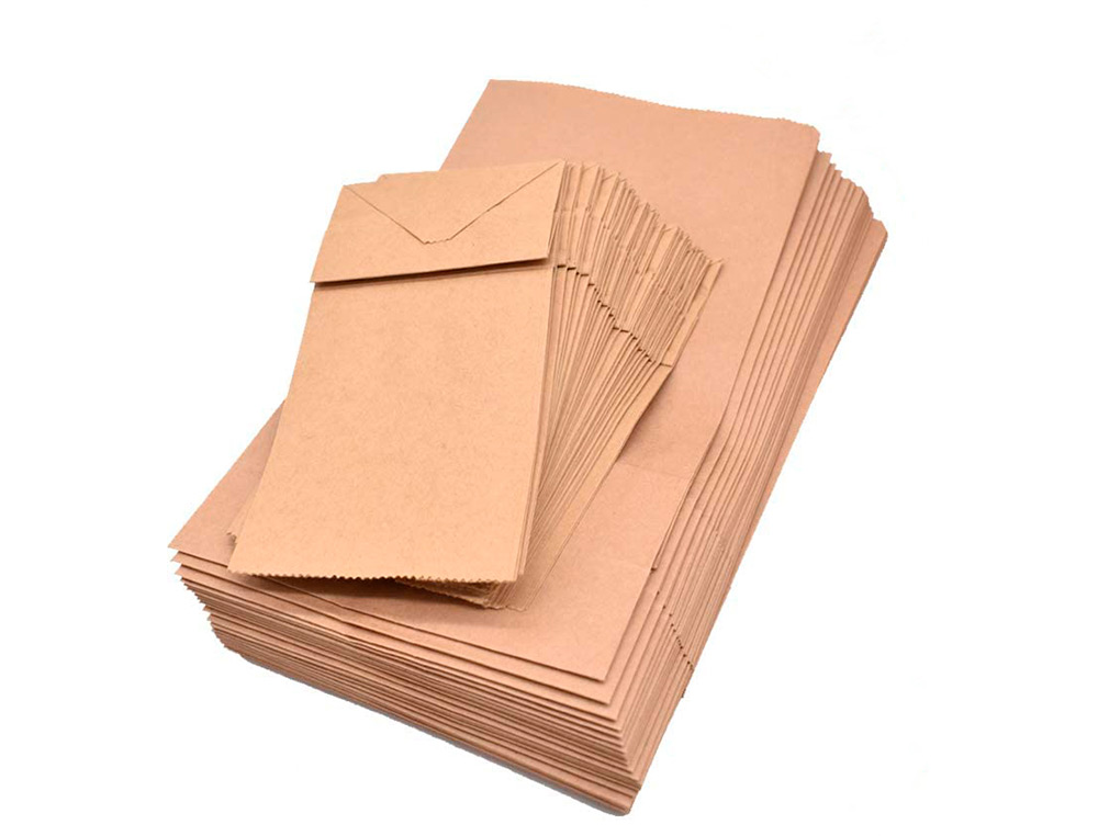 SACHET ALIMENTAIRE KRAFT BRUN 70G/M2 BIODEGRADABLE          30X50X8CM LOT DE 100