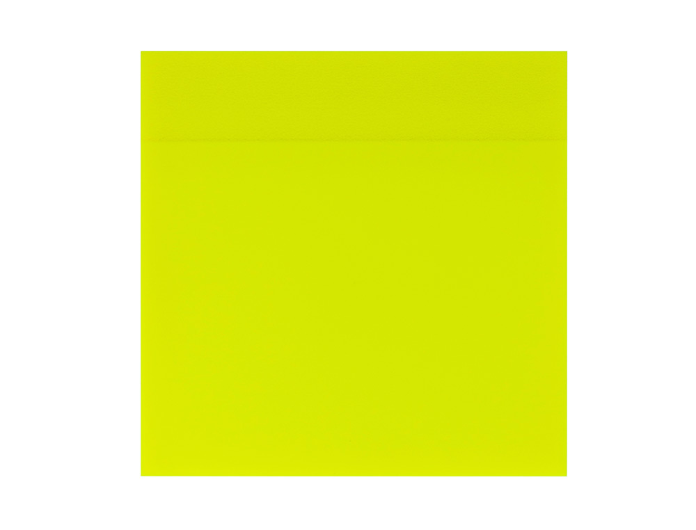 BLOC NOTES Q-CONNECT 76X76MM 50F SEMI-TRANSPARENTES ADHESIVES REPOSITIONABLES COLORIS JAUNE FLUO