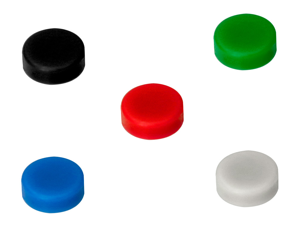 AIMANT LIDERPAPEL ECOUSE PP 20MM POUR TABLEAUX MAGNETIQUES COLORIS ASSORTIS BOITE 10 UNITES