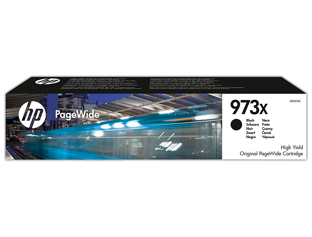 CARTOUCHE HP 973X JET D'ENCRE L0S07AE PAGEWIDE PRO COULEUR NOIR 10000P
