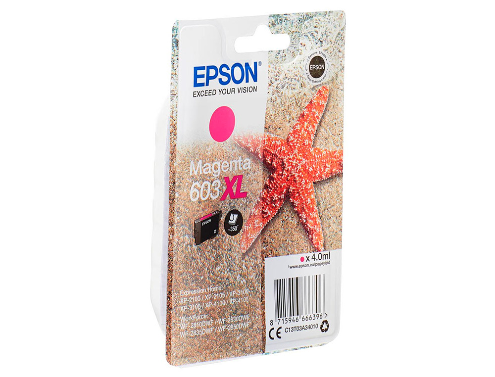 CARTOUCHE ENCRE  EPSON XL ESTRELLA DE MAR 1 603XL RF / AM SINGLE MAGENTA