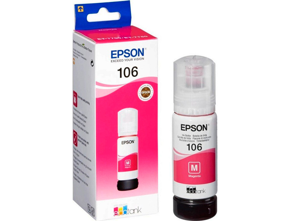 CARTOUCHE ENCRE EPSON /106 ECOTANK  INK BOTTLE /ECOTANK  ET-7700 / ET-7750 MAGENTA