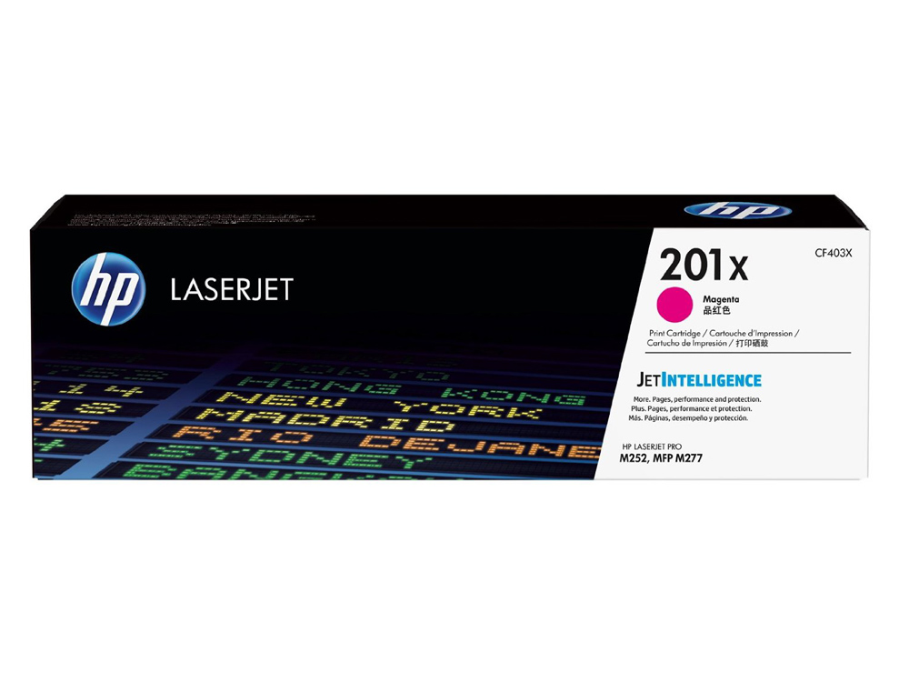 TONER LASER HP N.201X LASERJET PRO MFP M277/M274/M252 COULEUR MAGENTA 2400P