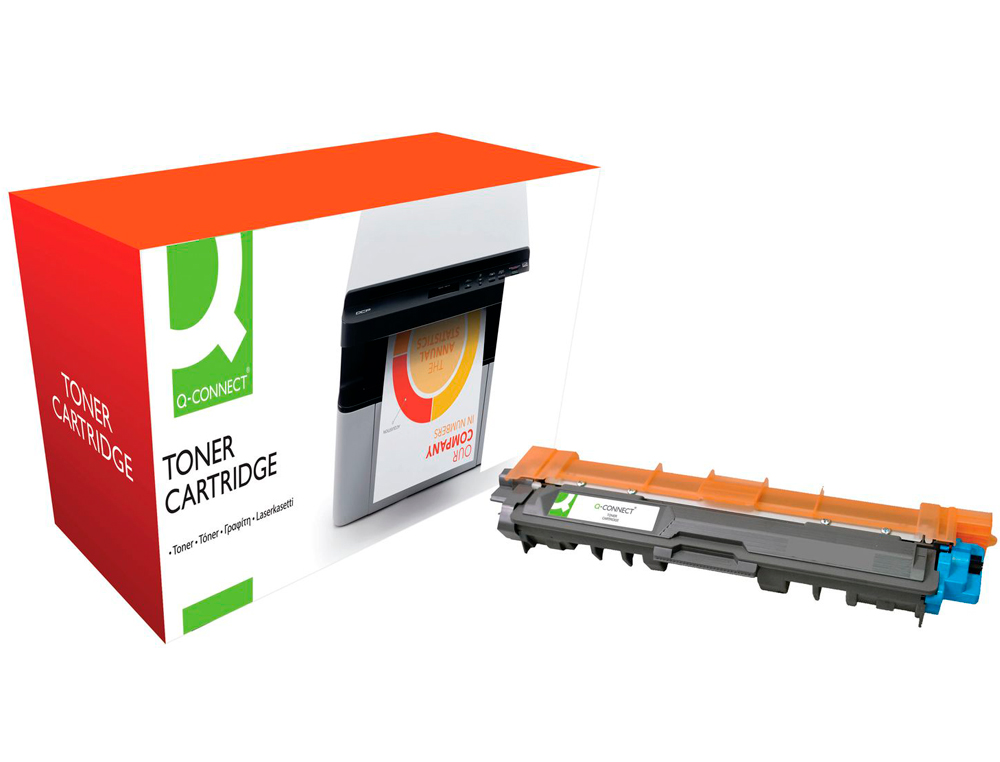 TONER Q-CONNECT COMPATIBLE BROTHER TN245C POUR HL3140CW 3150 3170CDW DCP9020CDW MCF9140CDN 9330 9340CDW CYAN 2200P