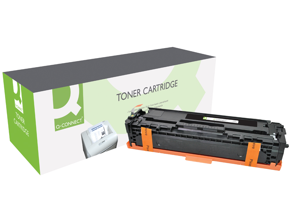 TONER Q-CONNECT COMPATIBLE HP CF210A M251ABQCN POUR IMPRIMANTES COLOR LASERJET M251N 276N MF276NW NOIR 1600P