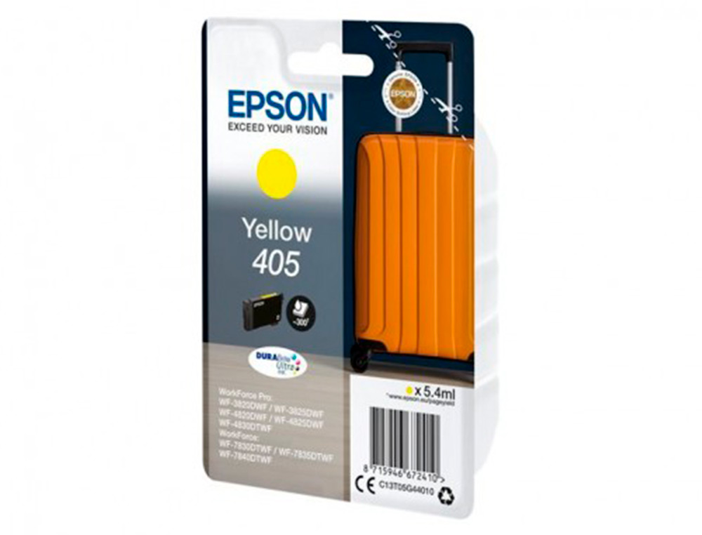 CARTOUCHE EPSON VALISE 405 JAUNE