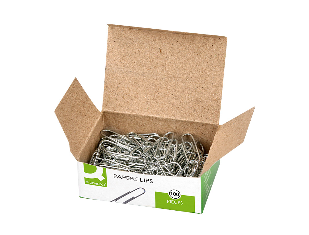 TROMBONE LIDERPAPEL ZINC N 4 BOUT ROND 50MM BOITE 100 UNITES