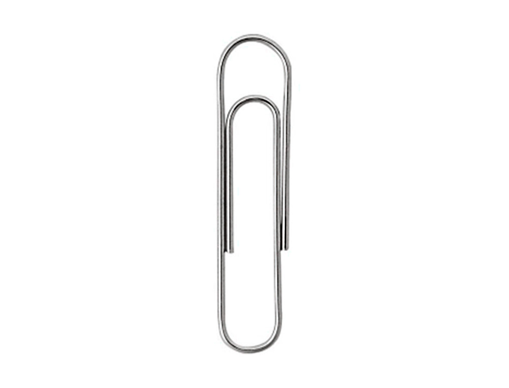 TROMBONE LIDERPAPEL ZINC N 4 BOUT ROND 50MM BOITE 100 UNITES