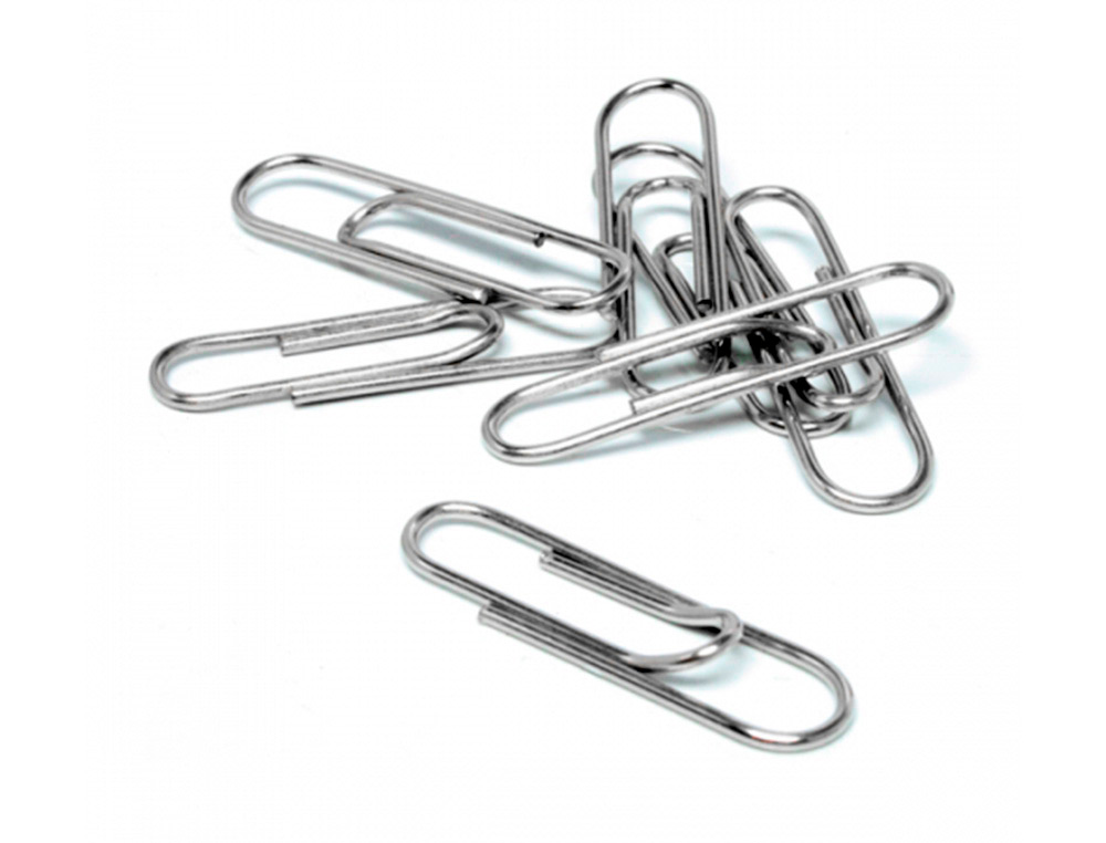 TROMBONE LIDERPAPEL ZINC N 4 BOUT ROND 50MM BOITE 100 UNITES