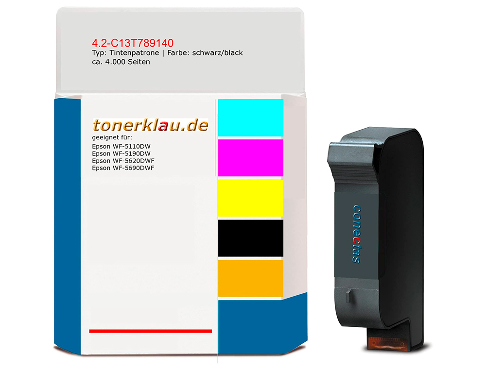 CARTOUCHE EPSON T7892 JET D'ENCRE C13T789240 POUR WORKFORCE WF 5620 5110 5190 5690 COULEUR CYAN 4000P