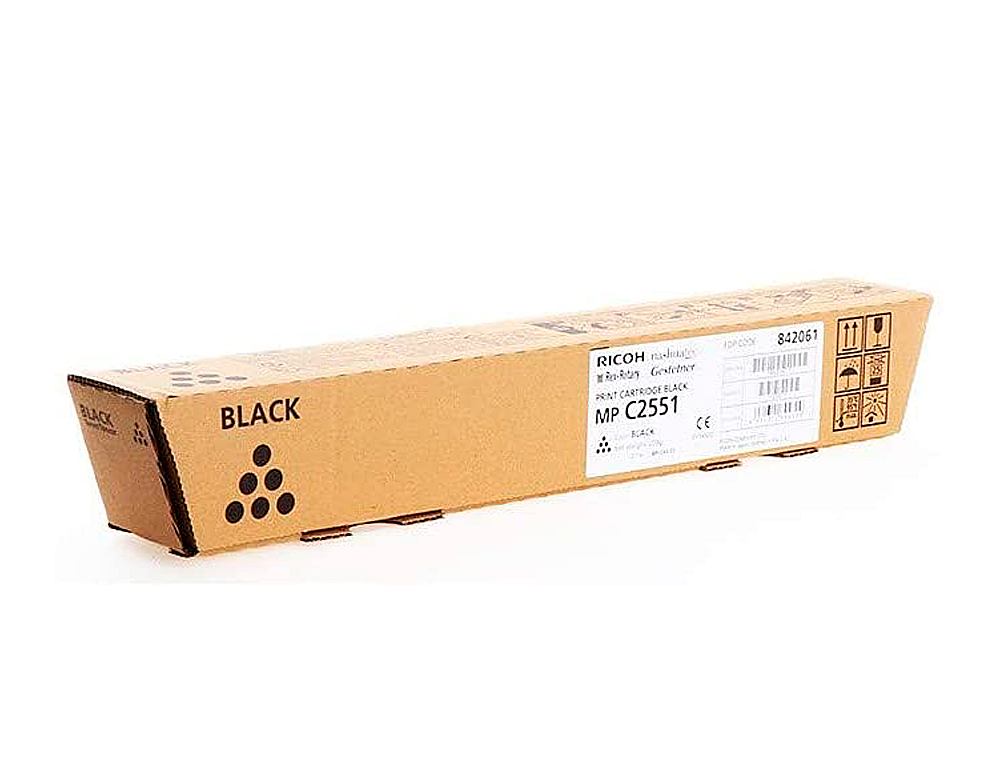 TONER RICOH LASER 842061 841504 841587 POUR MPC2551 2051 COULEUR NOIR 10000P
