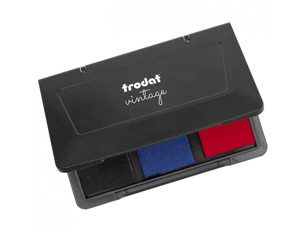 KIT TAMPON TRODAT VINTAGE FELICITATIONS 1 TAMPO +1      ENCREUR+ ETIQUETTES