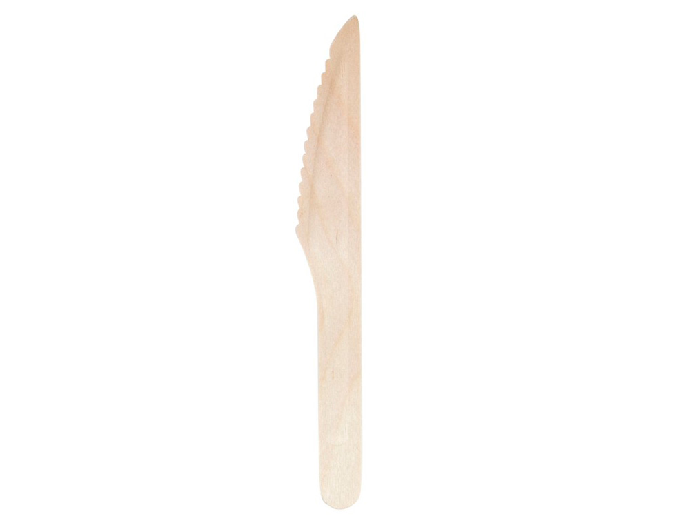 COUTEAU EN BOIS COLDIS DIAMETRE 16,5CM PAQUET DE 100 UNITES