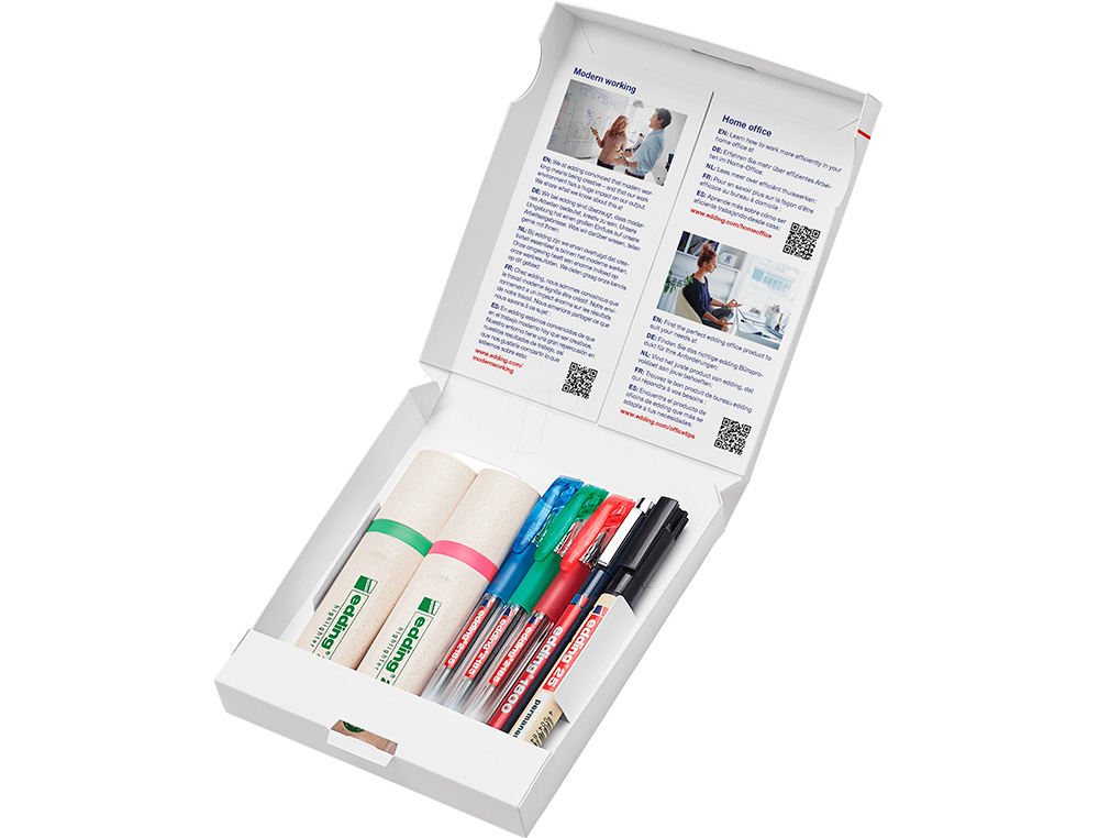 ETUI EDDING 7 STYLOS ASSORTIS 1 FEUTRE FIN, 3 STYLOS GEL ,  1 MARQUEUR INDELIBLE ET 2     SURLIGNEURS