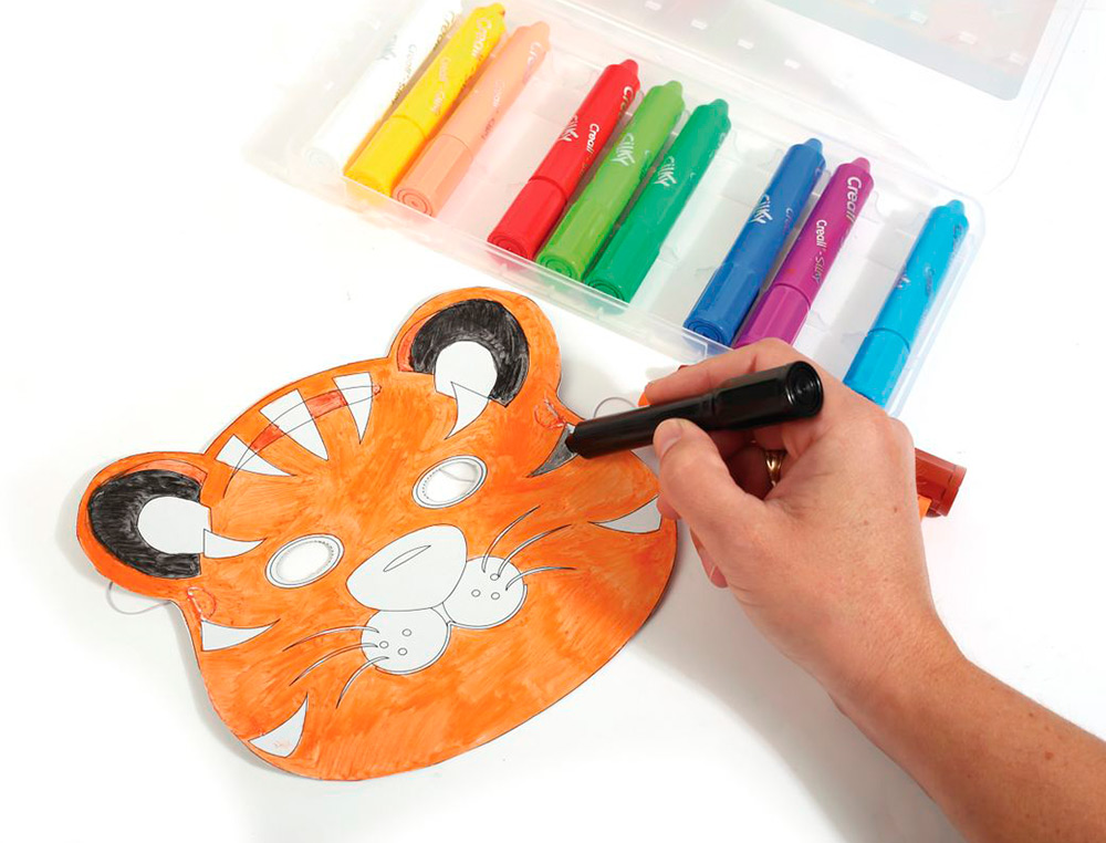 MASQUE PLAT GRAINE CREATIVE A PERSONNALISER CARTON 250G/M2  PETITS ANIMAUX LOT DE 6U