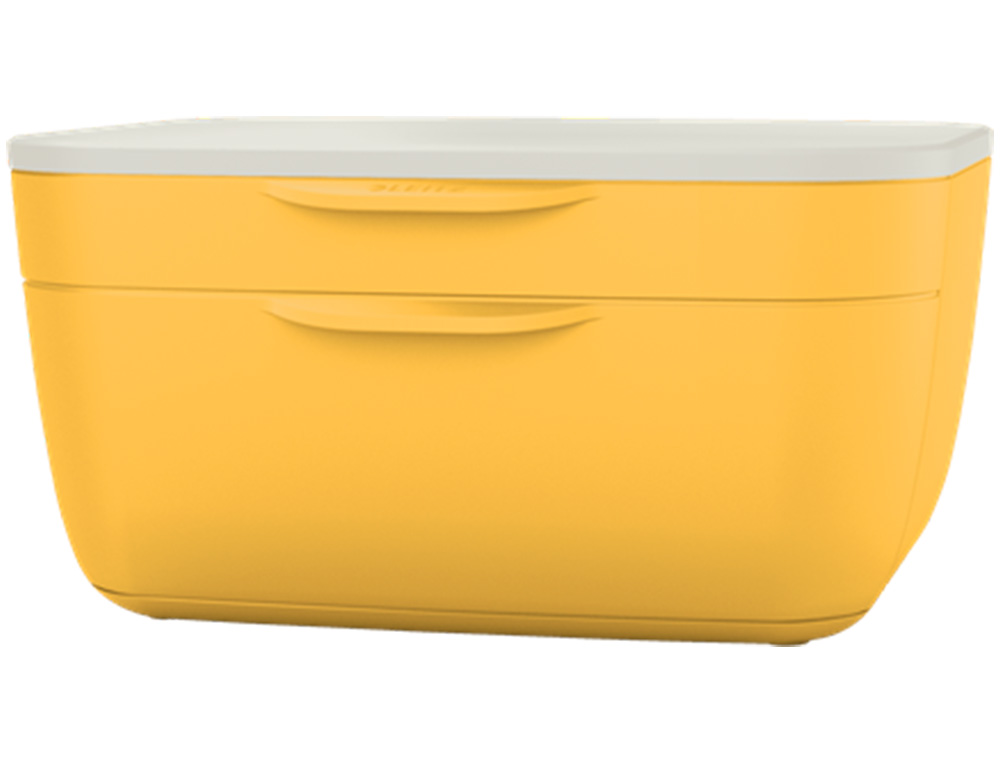 BLOC DE CLASSEMENT LEITZ COSY POLYSTYRENE. COLORIS JAUNE. DIMENSIONS: 251 X 143 X 275MM