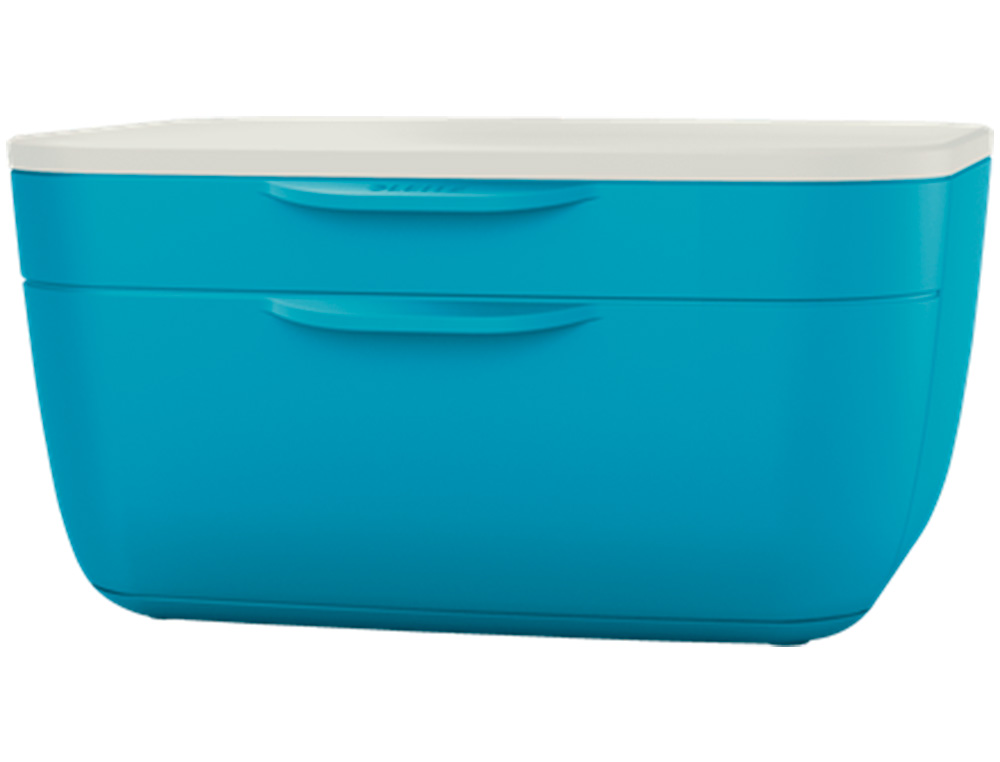 BLOC DE CLASSEMENT LEITZ COSY POLYSTYRENE. COLORIS BLEU. DIMENSIONS: 251 X 143 X 275MM