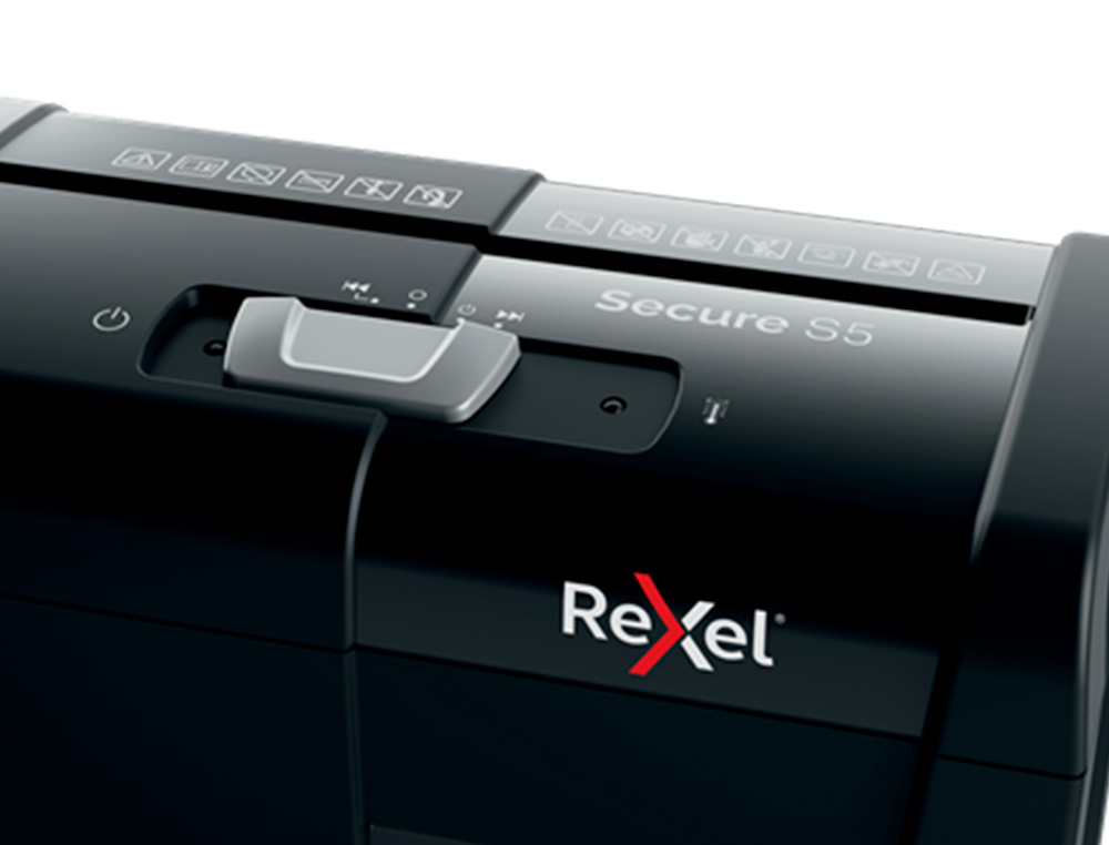 DESCTRUCTEUR DE DOCUMENTS REXEL SECURE S5 COUPE DROITE 5 FEUILLES DE PAPIER A4 DE 80GR