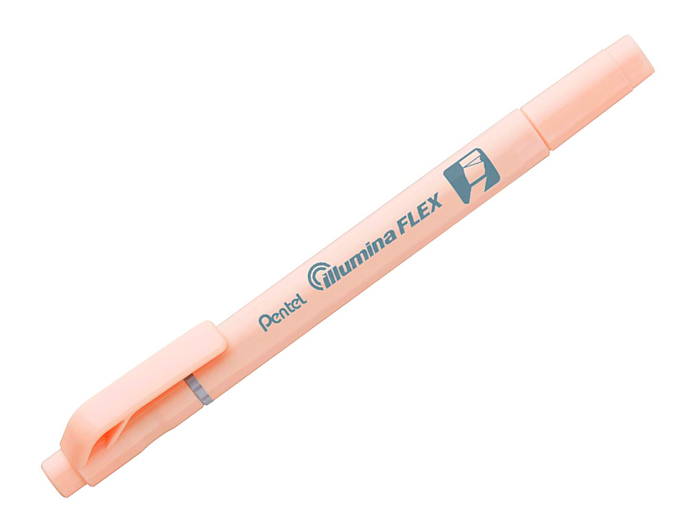 SURLIGNEUR PENTEL ILLUMINA FLEX BI-POINTE ORANGE PASTEL