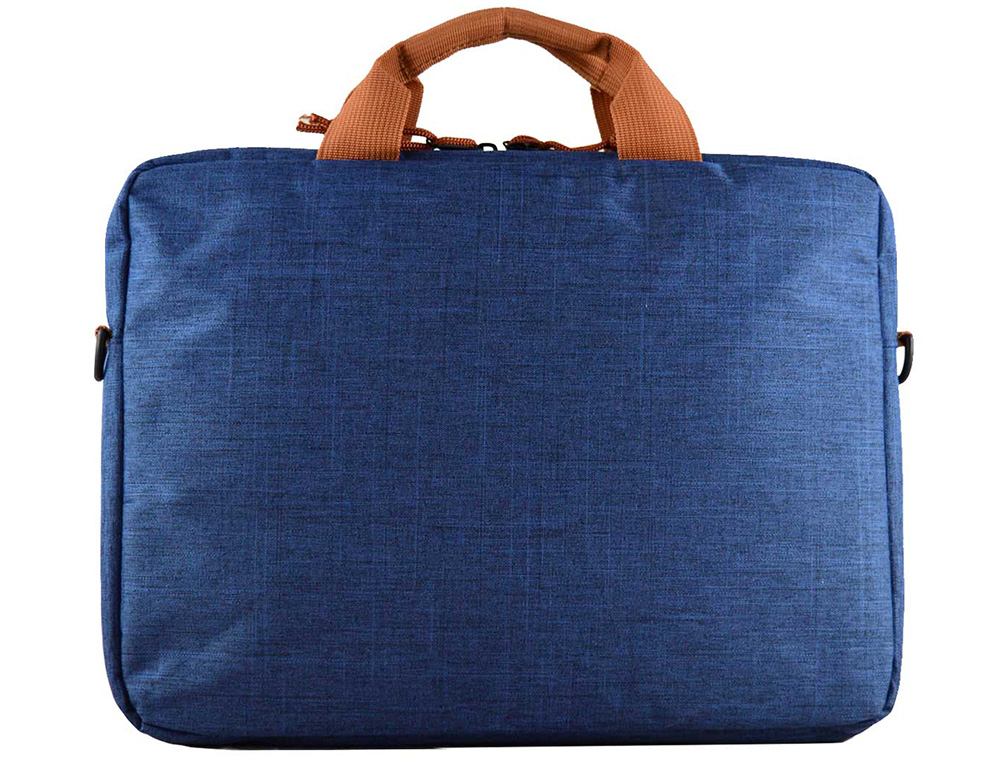 MALLETTE CLASSIQUE TECHAIR BLEU MARRON COMPATIBLE        14-15,6