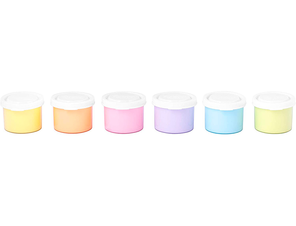 GOUACHE AU DOIGHT JOVI A BASE D'EAU COULEUR PASTEL 6 POTS DE 35 ML